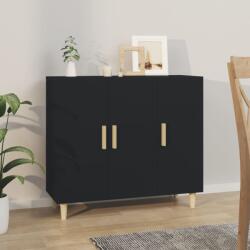 vidaXL Servantă, negru, 90x34x80 cm, lemn prelucrat (812493) Comoda