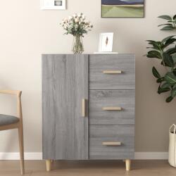 vidaXL Servantă, gri sonoma, 69, 5x34x90 cm, lemn prelucrat (817352) Comoda