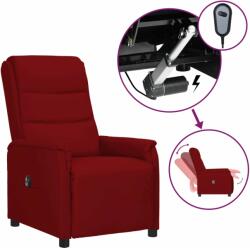 vidaXL Fotoliu rabatabil electric, roșu vin, piele ecologică (3098602)