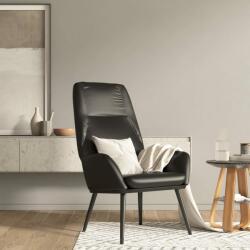 vidaXL Scaun de relaxare, negru, piele artificială lucioasă (341364)