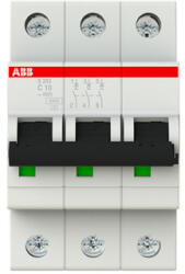 ABB S203-C10 2CDS253001R0104 Kismegszakító 3P/ 10A/ C 6kA (2CDS253001R0104)