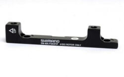 Shimano tárcsafék adapter, első vagy hátsó, PM160-PM203, alumínium, fekete