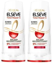L'Oréal Pachet 2 x Balsam de Par L'Oreal Paris Elseve Total Repair 5 pentru Par Deteriorat, 200 ml