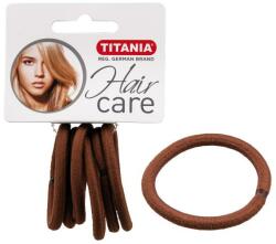Titania Elastice de păr, 6 mm, 6 buc. , maro - Titania 6 buc