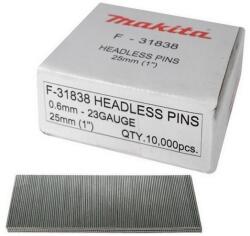 Makita F-31838 Tűszeg galvanizált 25mm 23GA AF201Z/DPT350/DPT351 (F-31838)