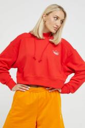Adidas hanorac de bumbac femei, culoarea rosu, cu imprimeu 9BYY-BLD0EC_33X