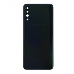 Samsung A705 Galaxy A70 akkufedél (hátlap) kamera lencsével és ragasztóval, fekete (gyári)