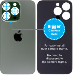 Apple iPhone 13 Pro - Hátsó ház üveg Nagyobb Kamera Nyílással (Alpine Green), Alpine Green