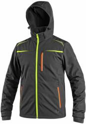 CXS Férfi softshell dzseki CXS NORFOLK - Fekete / sárga / narancssárga | L (1230-109-816-94)