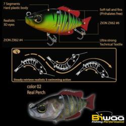 Biwaa Swimbait Seven S4" 10cm 17g 02 Real Perch wobbler (B000060)