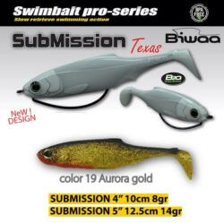Biwaa Submission 5" 13cm 19 Aurora Gold gumihal 3db/csg (B000975)