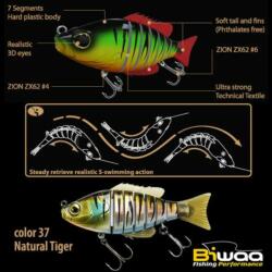 Biwaa Swimbait Seven S5" 13cm 34g 37 Natural Tiger wobbler (B001551)