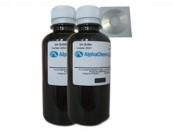 Alphachem Set Flacon Cerneala AlphaChem Compatibil Canon 2x200ml PG-545 Negru, 2buc Cdr Maxell cu plic
