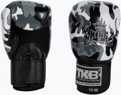 Top King Muay Thai Muay Thai Muay Thai Empower mănuși de box gri TKBGEM-03A-GY-10OZ