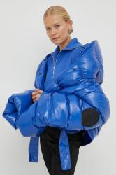 MMC STUDIO pehelydzseki Maffo Gloss női, téli, oversize - kék Univerzális méret