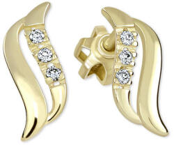 Soliter Brilio Gyengéd sárga arany fülbevaló kristályokkal 239 001 00519