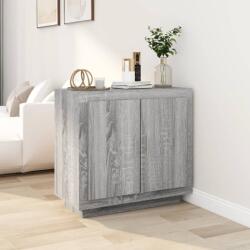 vidaXL Servantă, sonoma gri, 80x40x75 cm, lemn prelucrat (817235) Comoda