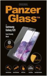 PanzerGlass - Edzett Üveg Case Friendly - Samsung Galaxy S20+, Fingerprint komp. , fekete