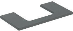Geberit One mosdópult középső kivágással, pultra ültethető mosdóhoz 90x47 cm, matt láva 505.283. 00.3 (505.283.00.3) - szaniteronline