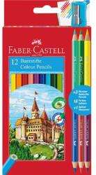 Faber-Castell 12 db+3 db-os bicolor (120112+3) színes ceruza készlet (P3033-1794) - tintasziget