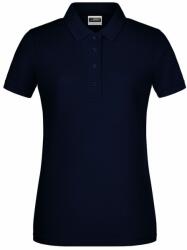 James & Nicholson (Daiber) Női galléros biopamut póló 8009 - Sötétkék | 2XL (1-8009-1755394)