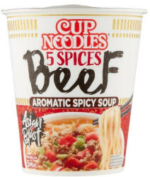 Nissin Cup Noodles instant tésztaleves marhahús ízesítéssel 64 g