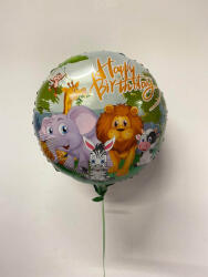 Balloons4party Balon folie Zoo Happy Birthday 43 cm - articole-petreceri - 19,99 RON