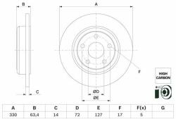 Bosch Disc frana BOSCH 0 986 479 F89 - automobilus