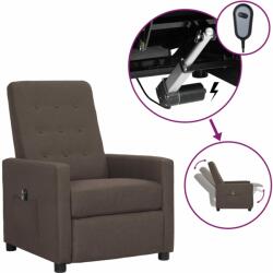 vidaXL Scaun rabatabil electric, gri taupe, material textil (3098646)