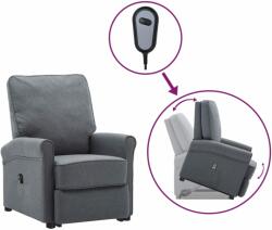 vidaXL Fotoliu cu ridicare, gri închis, textil (3100372)