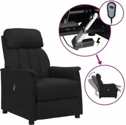 vidaXL Fotoliu rabatabil electric, negru, piele ecologică (3098492)