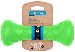 PULLER PitchDog Game barbell lime green lime zöld kutya súlyzó 7x19 cm