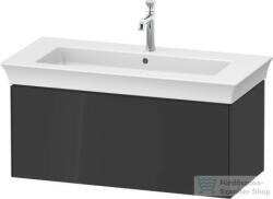 Duravit WHITE TULIP mosdó alá építhető függesztett 1 fiókos alsószekrény, 984 x 458 mm, Graphite High Gloss WT42420H1H1 (WT42420H1H1)