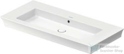 Duravit WHITE TULIP 1055x490 mm-es bútorral aláépíthető mosdó csaplyuk nélkül, Wondergliss bevonattal, 23631000601 (23631000601)