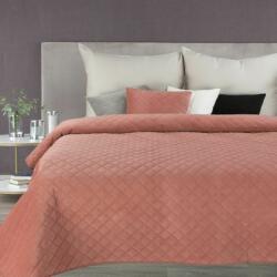 Eurofirany Milo bársony ágytakaró Rózsaszín 220x240 cm