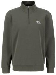 Alpha Industries Half Zip Sweater SL - charcoal heather/white