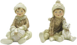 Clayre & Eef Set 2 figurine Copii polirasina 7x7x9 cm (6PR4801)