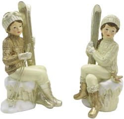 Clayre & Eef Set 2 figurine Copii polirasina 10x7x18 cm (6PR4798)