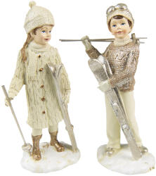 Clayre & Eef Set 2 figurine Copii polirasina 7x4x14 cm (6PR4795)