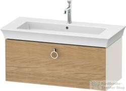 Duravit WHITE TULIP mosdó alá építhető függesztett 1 fiókos alsószekrény, 984 x 458 mm, Nordic White High Gloss/Natural Oak solid WT42520H5H4 (WT42520H5H4)