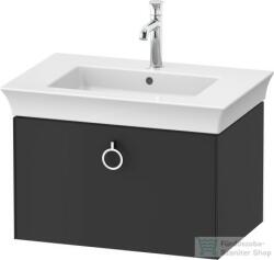 Duravit WHITE TULIP mosdó alá építhető függesztett 1 fiókos alsószekrény, 684 x 458 mm, Graphite Satin Matt WT425105858 (WT425105858)