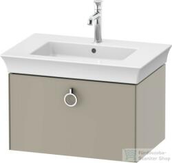 Duravit WHITE TULIP mosdó alá építhető függesztett 1 fiókos alsószekrény, 684 x 458 mm, Taupe Satin Matt Lacquer WT425106060 (WT425106060)