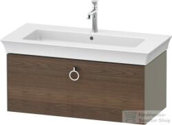 Duravit WHITE TULIP mosdó alá építhető függesztett 1 fiókos alsószekrény, 984 x 458 mm, Stone Grey High Gloss/American Walnut Solid Wood WT4252077H2 (WT4252077H2)