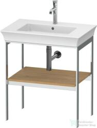 Duravit WHITE TULIP fém állvány 236375-ös mosdóhoz, fa polccal, Natural Oak solid WT45400H5H5 (WT45400H5H5)