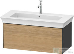 Duravit WHITE TULIP mosdó alá építhető függesztett 1 fiókos alsószekrény, 984 x 458 mm, Graphite Satin Matt/Natural Oak solid WT42420H558 (WT42420H558)