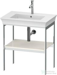 Duravit WHITE TULIP fém állvány 236375-ös mosdóhoz, fa polccal, Nordic White High Gloss WT45400H4H4 (WT45400H4H4)