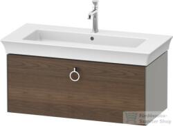 Duravit WHITE TULIP mosdó alá építhető függesztett 1 fiókos alsószekrény, 984 x 458 mm, Stone Grey Satin Matt Lacquer/American Walnut Solid Wood WT425207792 (WT425207792)