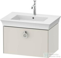 Duravit WHITE TULIP mosdó alá építhető függesztett 1 fiókos alsószekrény, 684 x 458 mm, Nordic White Satin Matt Lacquer WT425103939 (WT425103939)