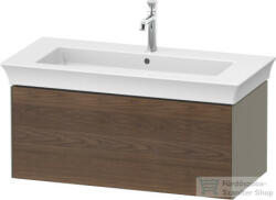 Duravit WHITE TULIP mosdó alá építhető függesztett 1 fiókos alsószekrény, 984 x 458 mm, Stone Grey High Gloss/American Walnut Solid Wood WT4242077H2 (WT4242077H2)