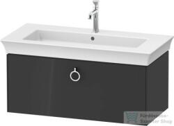 Duravit WHITE TULIP mosdó alá építhető függesztett 1 fiókos alsószekrény, 984 x 458 mm, Graphite High Gloss WT42520H1H1 (WT42520H1H1)